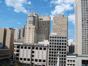 view from top of union square.