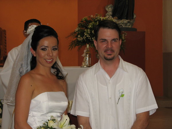 My son, Thomas and bride, Sandra Jacobo