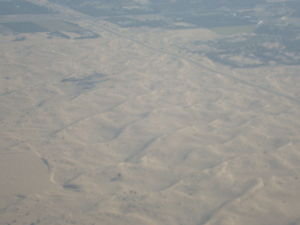 flying over the dessert from saudi-arabia