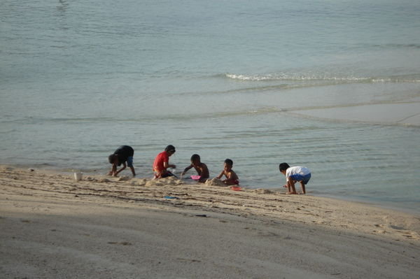 Kids Searching for Wee Clams