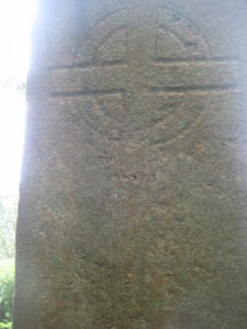 carved Celtic cross