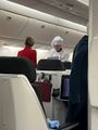 Chef taking orders for first class!