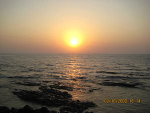 Sunset over the Arabian Sea