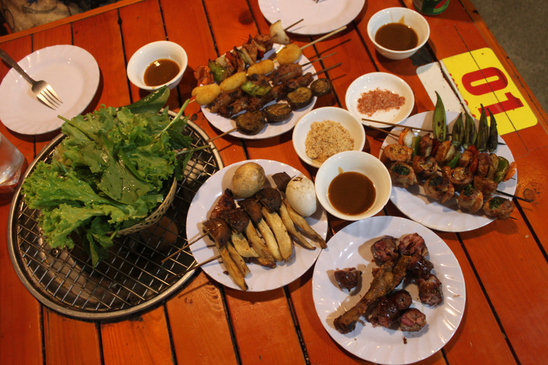 My BBQ dinner with a Vietnamese couple I've just met
