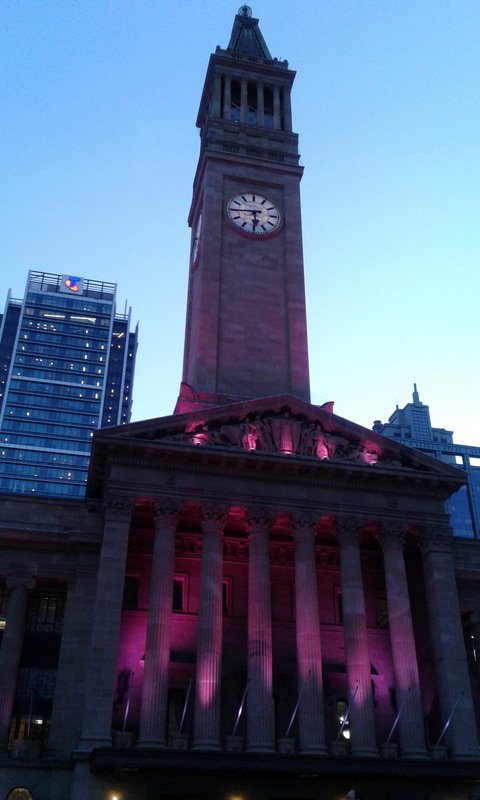 The City Hall at Brisbane CBD