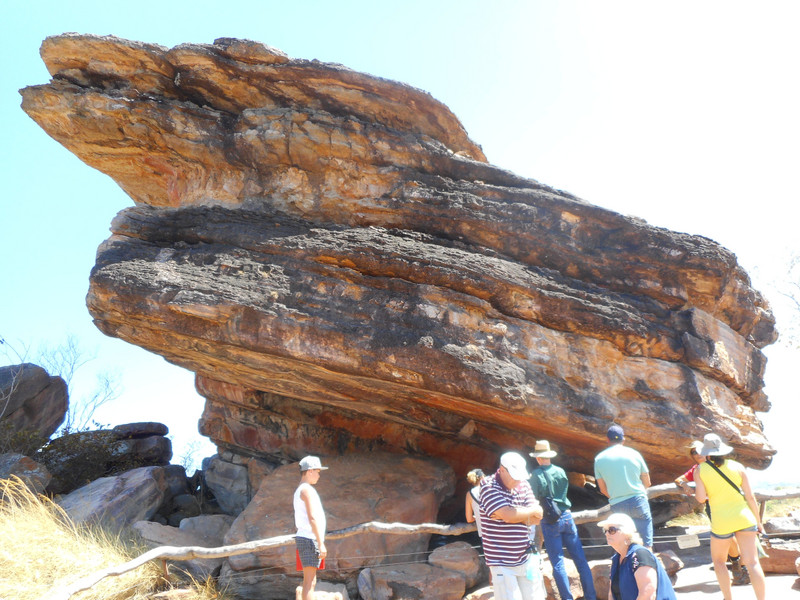 One of the rocks with art work at Ubirr, Kakadu National Park