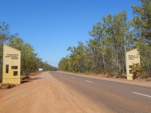 Entrance gate to Kakadu National Park