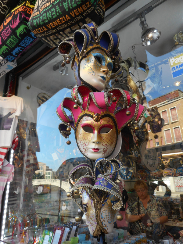 Masks at a souvenir shop in Venice