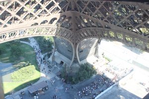 View from 2nd floor of the Eiffel Tower