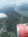Aerial view before landing at Can Tho Airport