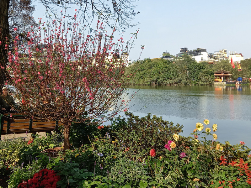 Hoan Kiem Lake on the second day of  the New Year