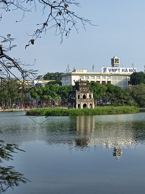 The Turtle Tower in Hanoi's centre
