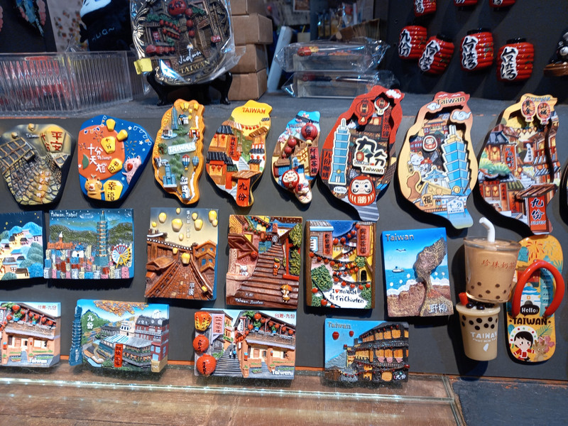 Magnets on sale in Jiufen Old Street area