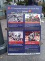 Propaganda against CCP outside Taipei 101
