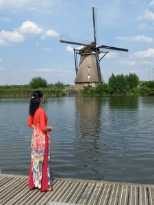 Kinderjik windmill near Rotterdam, Holland