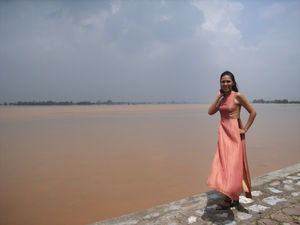 The Red River in northern Vietnam