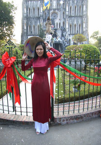 St Joseph's Cathedral in Hanoi at Xmas 2006 