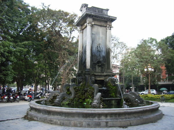 A fountain in Hanoi 