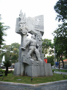 One of the statues in Hanoi