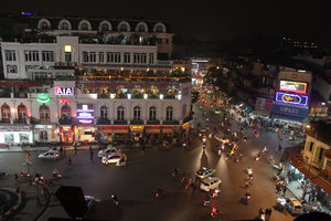 Hanoi city view at night