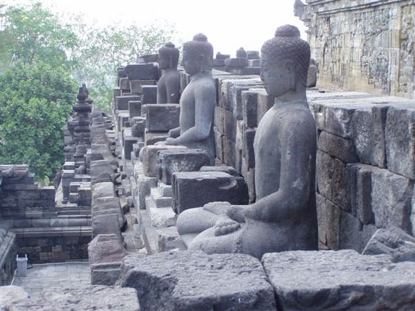 Buddha Statues at Borobudur Temple