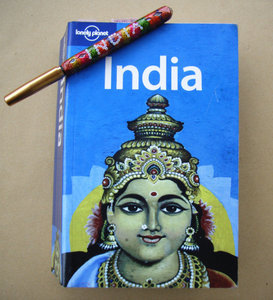 India guide book & pen 