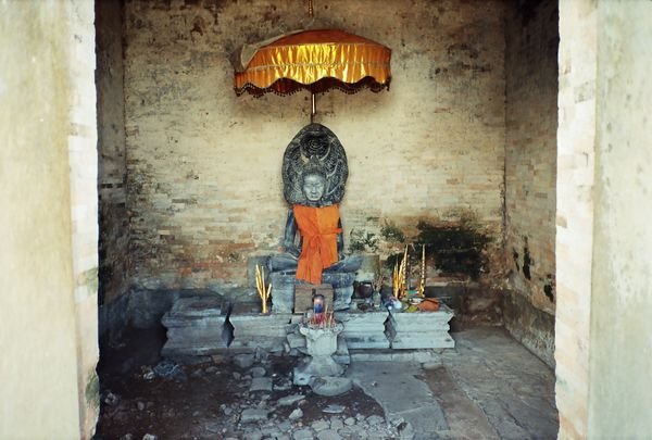 Buddha statue at one of the temples