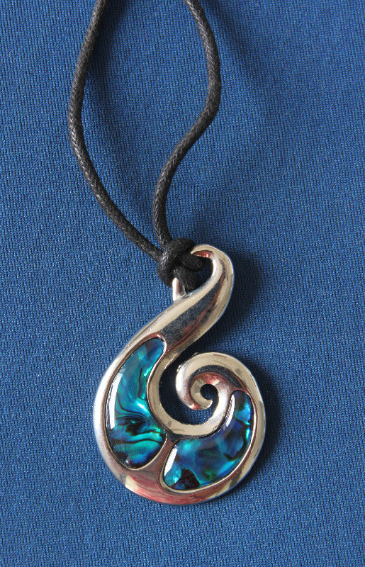 Paua shell necklace from New Zealand