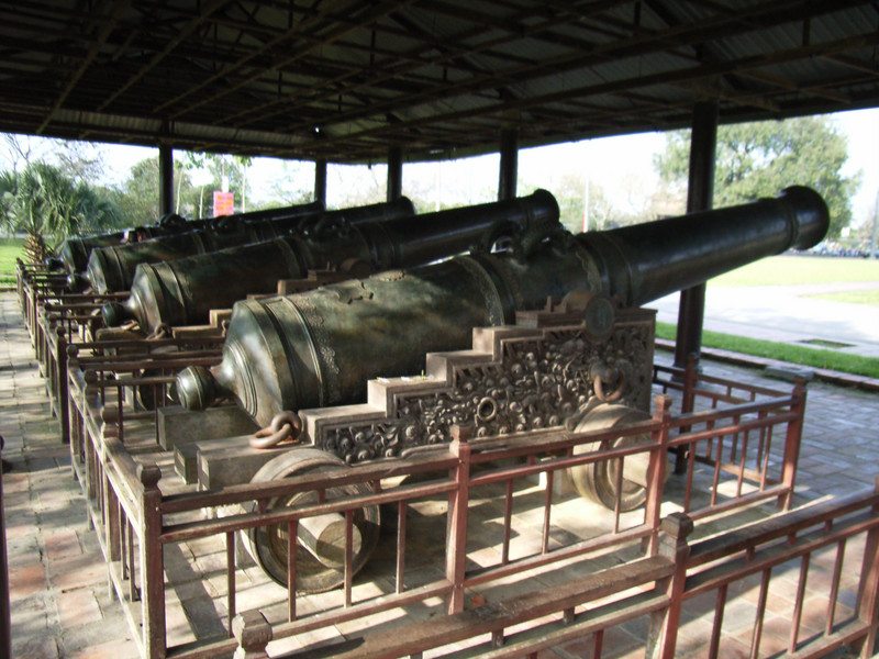 Canons inside the Imperial Citadel