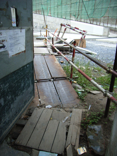 Entrance gate to my office (summer 2009)