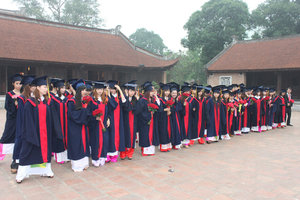 Students celebrating their graduation