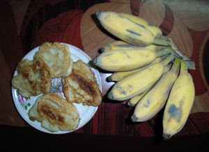 Bánh chuối (banana pancake)