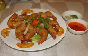 Tôm tẩm bột rán (shrimp)