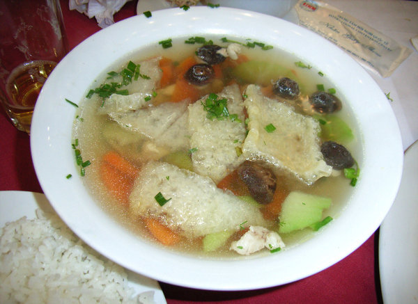 Canh bóng thập cẩm (mixed soup) 