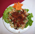 Nộm xu hào, cà rốt bò khô (salad and dried beef)