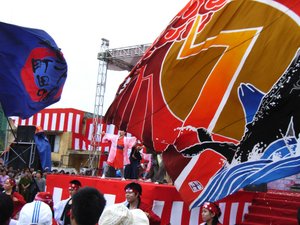 Japanese flags at the festival 