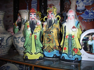 Phúc - Lộc - Thọ statues