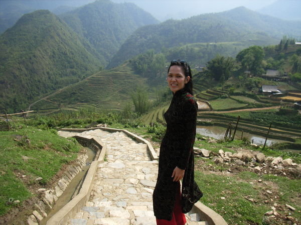 Mountains and rice terraces