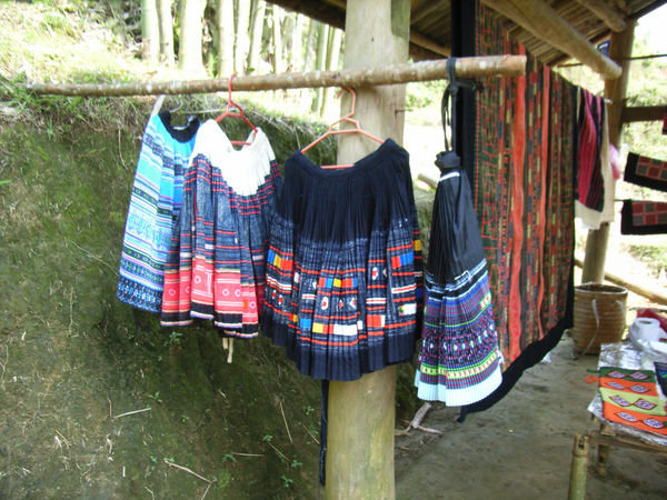 Skirts of Black H'mong people