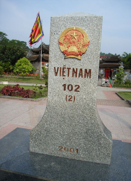 At the border between Vietnam and China