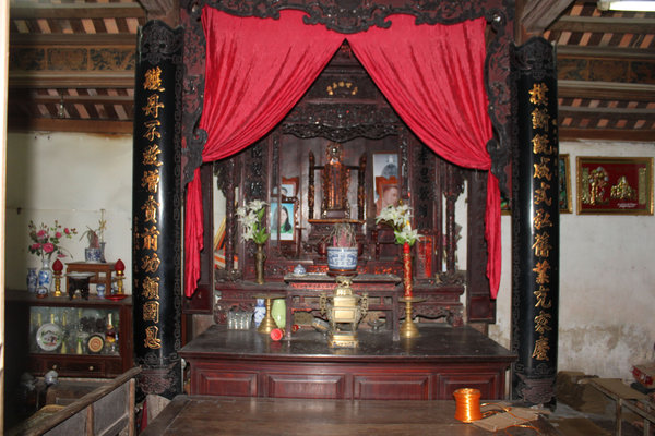 Altar at a house in the village