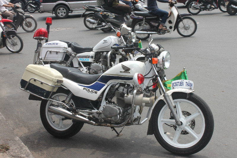 Police motorbikes in Sài Gòn