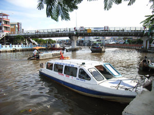 Water taxi in Cà Mau (the southernmost province of VN)