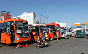 Bus station in Cần Thơ city, the Mekong Delta