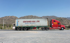 A truck on Highway No. 1 (Nha Trang)