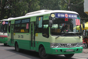 Bus in Sài Gòn (aka Hồ Chí Minh city)