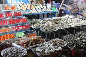 Sea food in Hà Tiên town