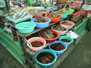 At a market in the Mekong Delta