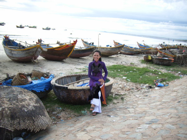 Boats at fishing village