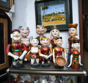 Water puppets in Hanoi